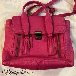 Gorgeous Philip Lim Fuchsia Pashli Medium Satchel, Color Discontinued